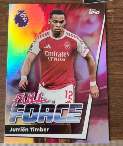 2025-26 Topps Premier League #17 Jurriën Timber — front