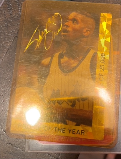 1993 Skybox Shaq Attack Rookie of the Year Shaquille O'Neal — front
