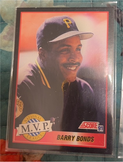 1991 Score #876 Barry Bonds — front