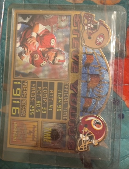 1997 Pacific Invincible Moments in Time #6 Steve Young — front