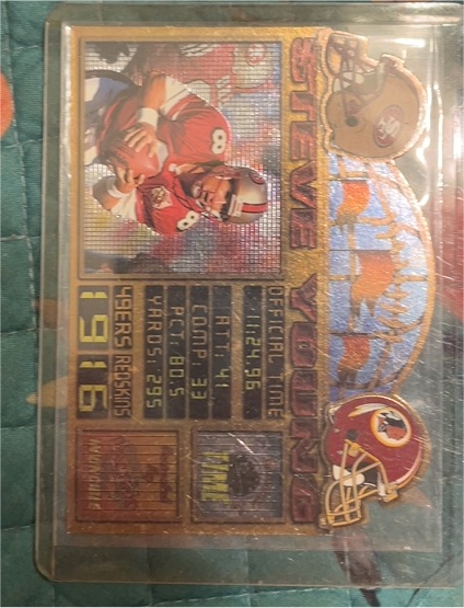 1997 Pacific Invincible Moments in Time #5 John Elway Denver Broncos — front