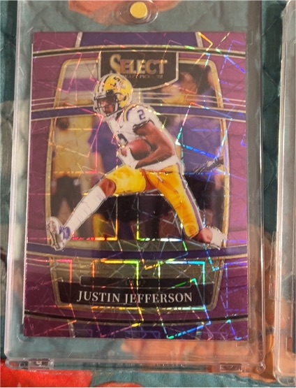 2022 Panini Select Draft Picks #49 Justin Jefferson — front