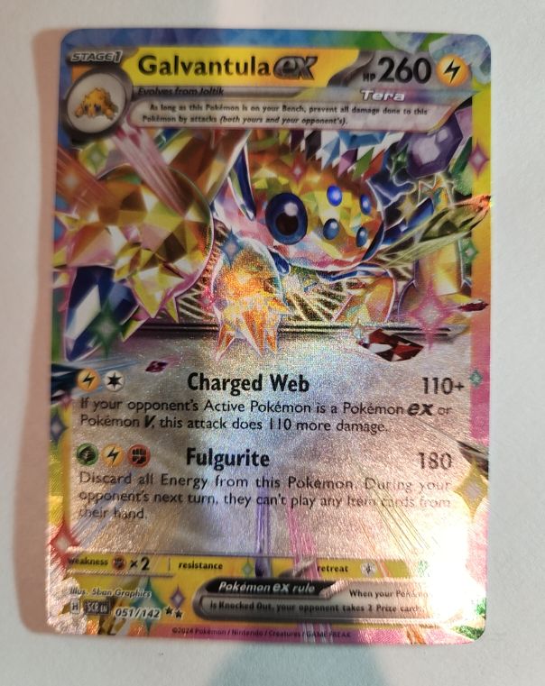 2024 Pokémon SV07: Stellar Crown #051 Galvantula ex — front