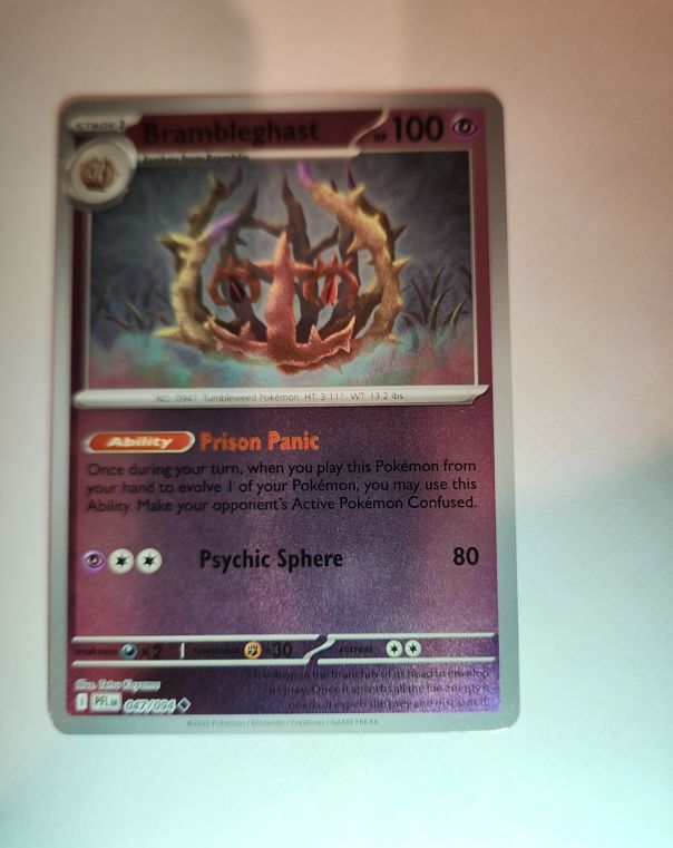 2025 Pokémon Phantasmal Flames #047 Brambleghast — front