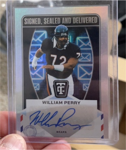 2024 Panini Totally Certified #SSD-WPY William Perry Signed Sealed and Delivered — front