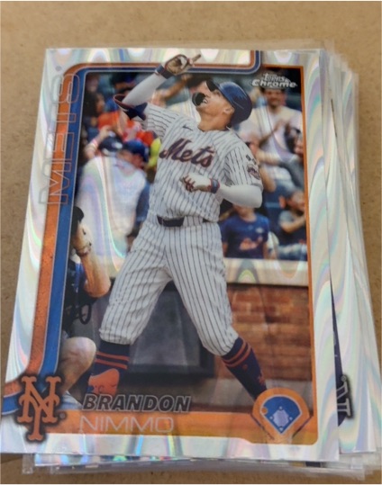 2025 Topps Chrome #280 Brandon Nimmo — front