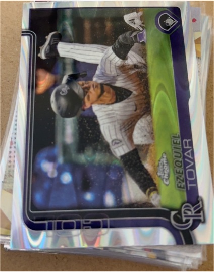 2025 Topps Chrome #154 Ezequiel Tovar — front