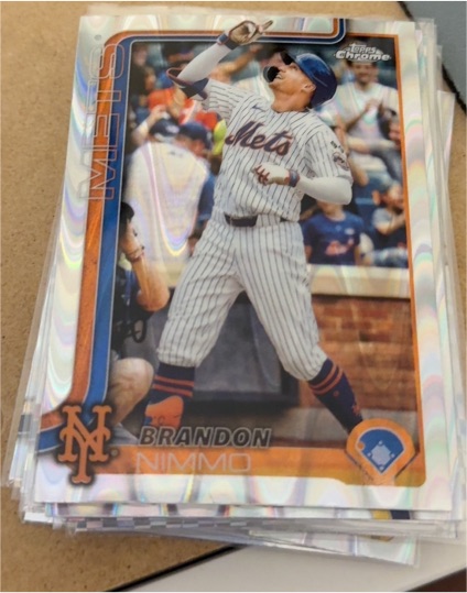 2025 Topps Chrome #280 Brandon Nimmo — front