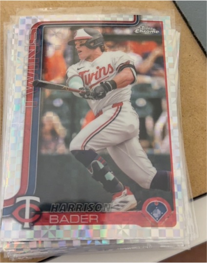2025 Topps Chrome #62 Harrison Bader — front