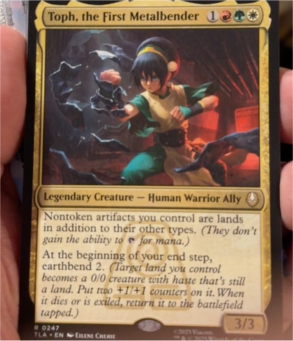 2023 Magic: The Gathering Toph, the First Metalbender #247 — front