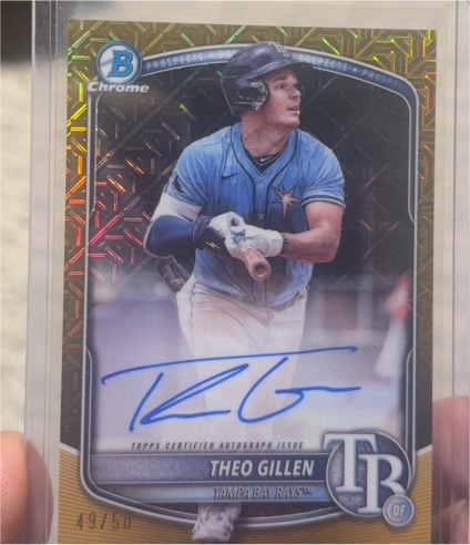 2025 Bowman Chrome #BMA-TG Theo Gillen — front