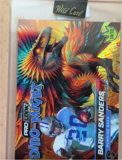 2025 Wild Card Dino-Might Pro Look #10/12 Barry Sanders — front