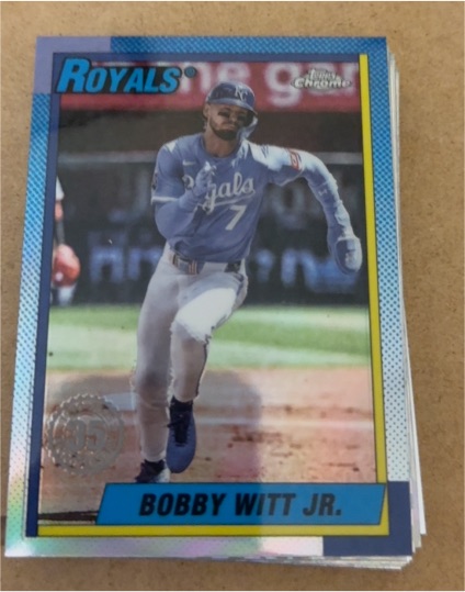 2025 Topps Chrome Update #90CU-2 Bobby Witt Jr. Royals — front