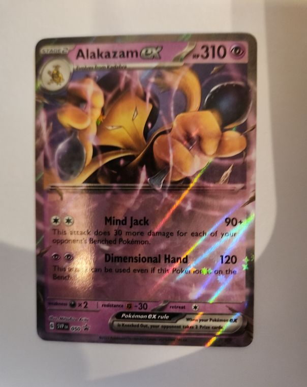 2023 Pokémon Scarlet & Violet #050 Alakazam EX — front