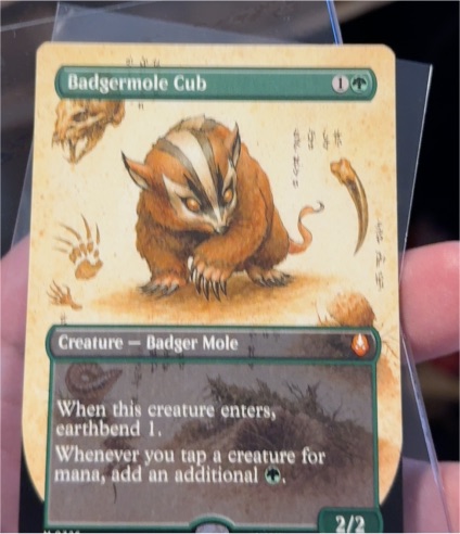 Magic: The Gathering Avatar: The Last Airbender #326 Badgermole Cub — front