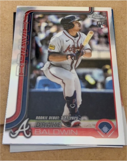 2025 Topps Chrome Update #US113 Drake Baldwin — front