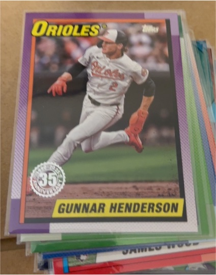 2025 Topps Series 1 35th Anniversary #T90-32 Gunnar Henderson — front
