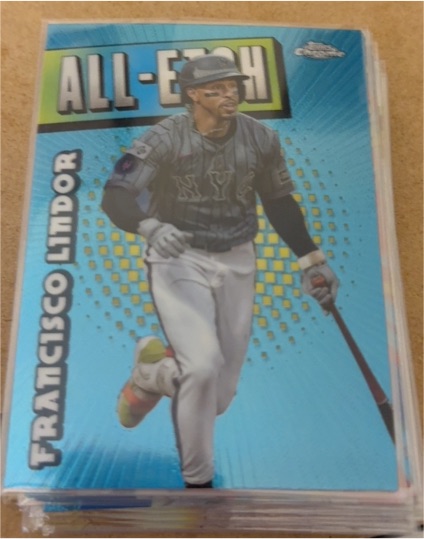 2025 Topps Chrome #CAE-10 Francisco Lindor Chrome All-Etch — front