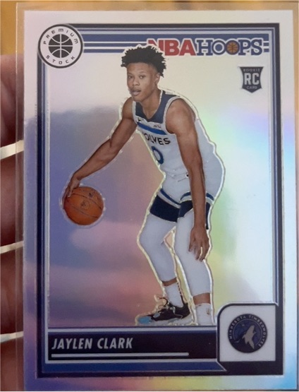 2023-24 Panini Hoops Premium Stock #189 Jaylen Clark Rookie — front