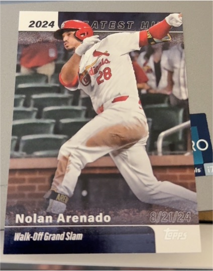 2025 Topps Series 1 2024 Greatest Hits #GH-5 Nolan Arenado — front
