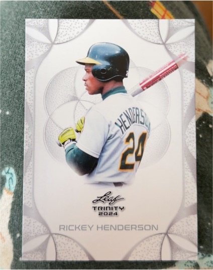 2024 Leaf Trinity Rickey Henderson — front