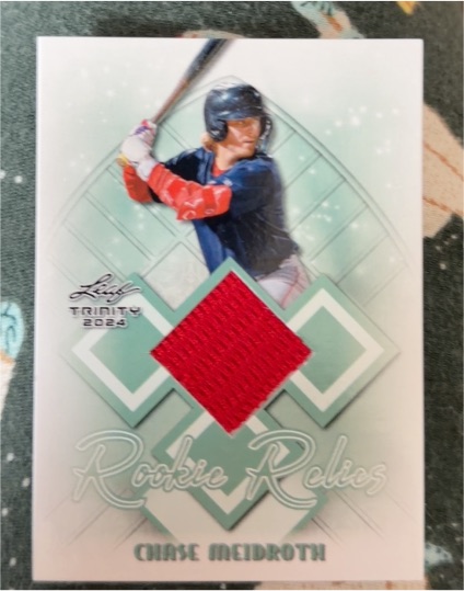 2024 Leaf Trinity Rookie Relics #RR-38 Chase Meidroth — front