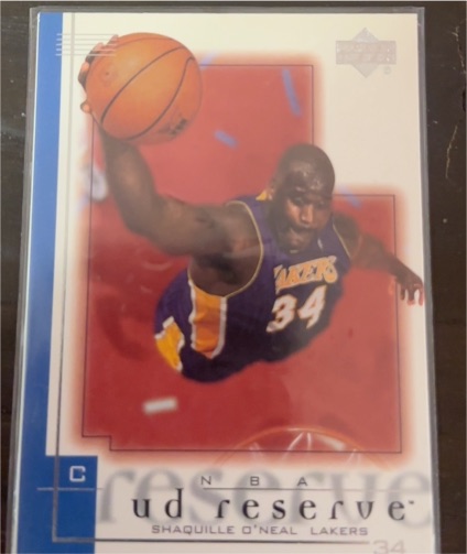 2000-01 Upper Deck Reserve #34 Shaquille O'Neal — front