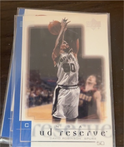 2000-01 Upper Deck Reserve #74 David Robinson — front