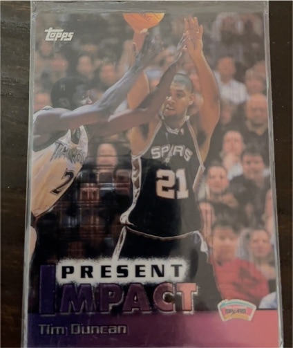 2000-01 Topps Present Impact #114 Tim Duncan — front