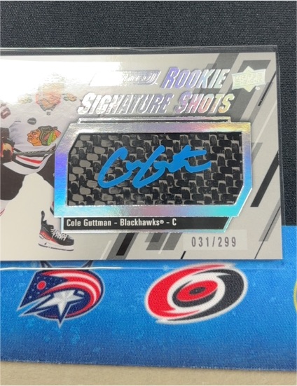 2023-24 Upper Deck Engrained Rookie Signature Shots #RSS-CG Cole Guttman — front
