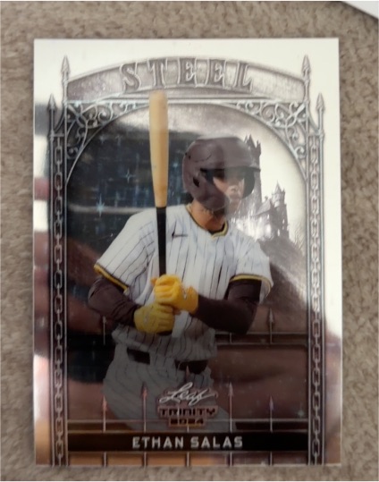 2024 Leaf Trinity Steel #S-34 Ethan Salas — front
