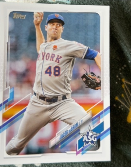 2021 Topps Update #ASG-12 Jacob deGrom 2021 MLB All-Stars — front