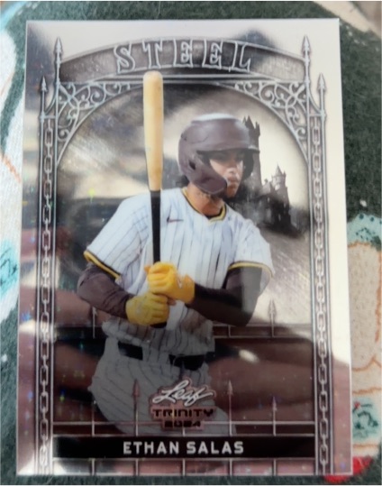 2024 Leaf Trinity Steel #S-34 Ethan Salas — front