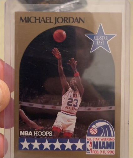 1990 NBA Hoops #5 Michael Jordan — front