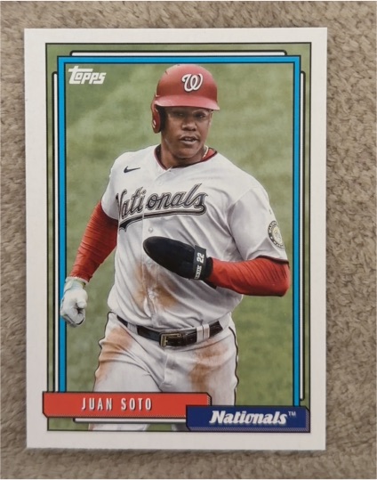 2021 Topps Update #T92-49 Juan Soto 1992 Topps Redux — front