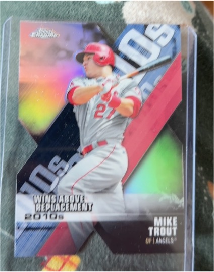 2020 Topps Chrome Decade of Dominance Die Cut #DOD-9 Mike Trout — front