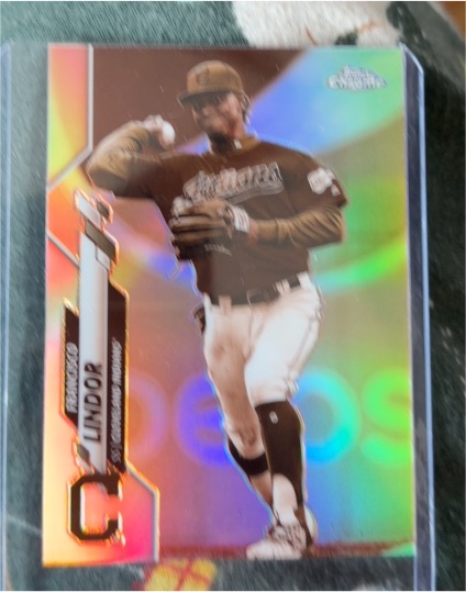 2020 Topps Chrome #156 Francisco Lindor — front