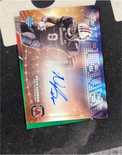 2025 Bowman University Chrome #CVA-NH Nyck Harbor — front