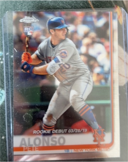2019 Topps Chrome #52 Pete Alonso Rookie Debut — front