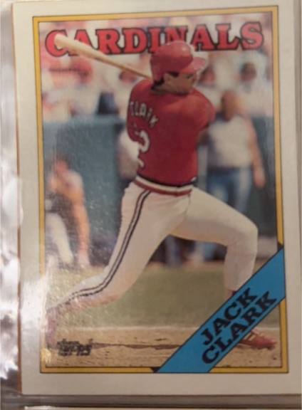 1988 Topps #100 Jack Clark — front