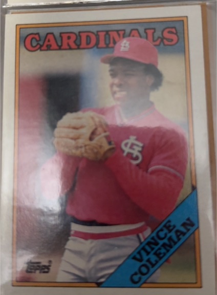 1988 Topps #260 Vince Coleman — front