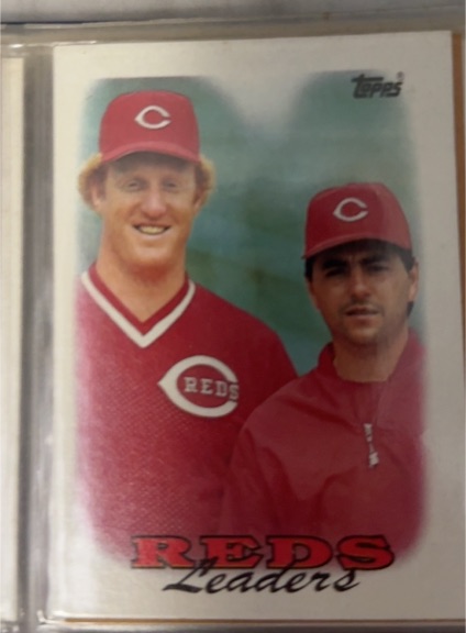 1988 Topps #81 Reds Leaders Ron Robinson/John Franco — front