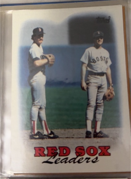 1988 Topps #21 Red Sox Leaders Wade Boggs — front
