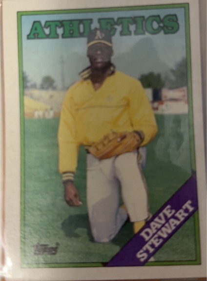 1988 Topps #476 Dave Stewart — front