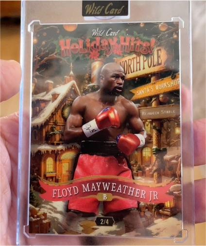 2025 Wild Card Holiday Hits #2/4 Floyd Mayweather Jr — front