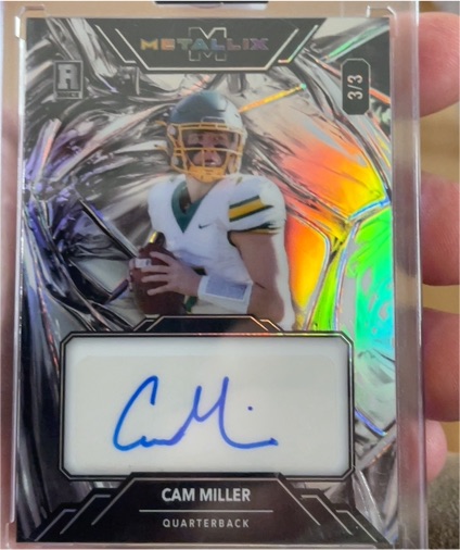 2025 Wild Card Metallix # Cam Miller — front