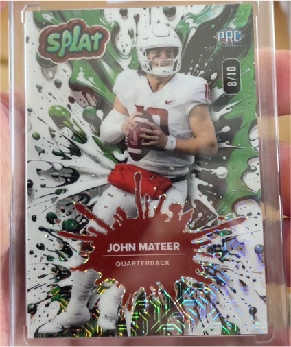 2025 Wild Card Splat #John Mateer — front
