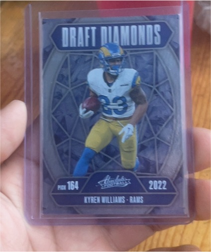 2022 Panini Absolute Draft Diamonds #164 Kyren Williams — front