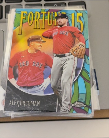2025 Topps Chrome Update #F15-11 Alex Bregman Fortune 15 — front