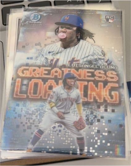 2025 Bowman Chrome #GL-11 Luisangel Acuña Greatness Loading Rookie — front